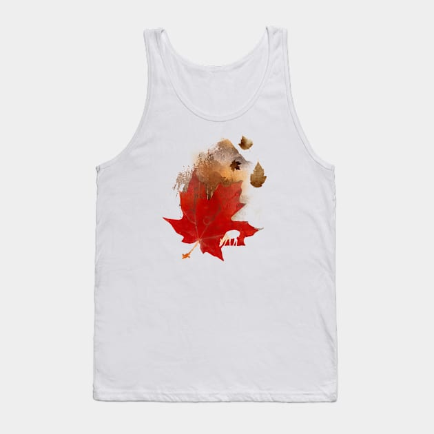 Autumn Leaf Tank Top by astronaut